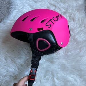 Stomp Matte Hot Pink Fuschia Adult Helmet Size Large